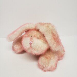 Aurora 11" Sparkle Bunny Rabbit Satiny Ears Pink White A&A Plush